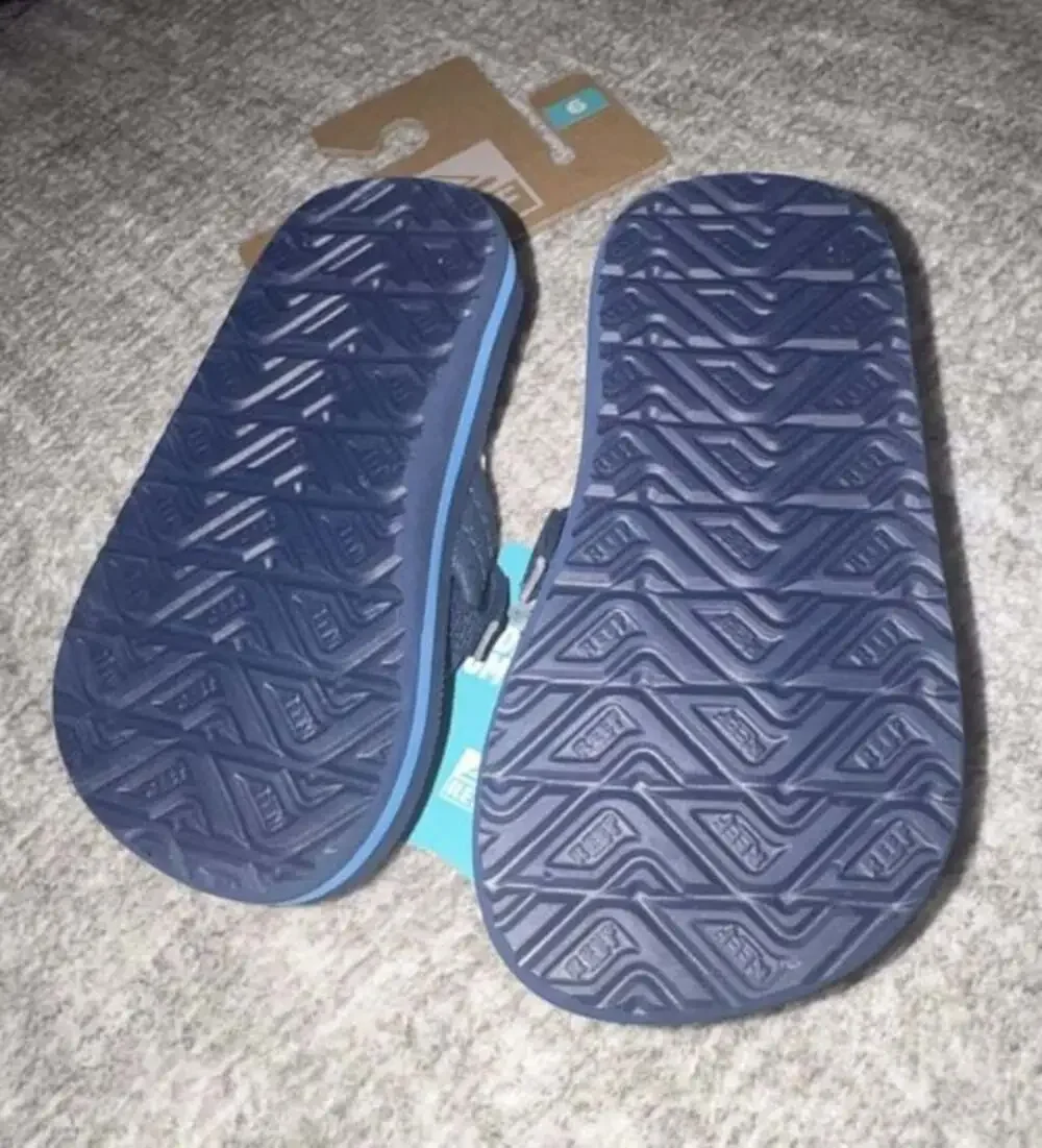 Reef Kids' Little Ahi Sandals, Deep Sea Stripes, Size US 6